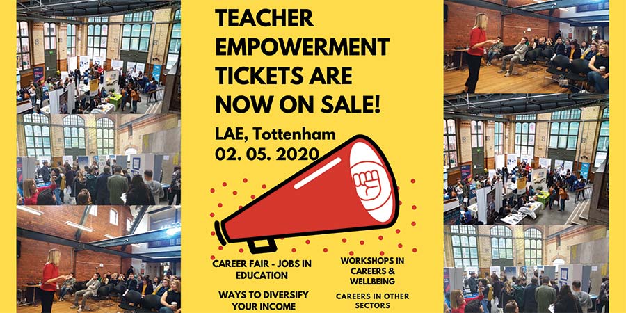 The Teacher Empowerment Project advert for Tickets on sale.
